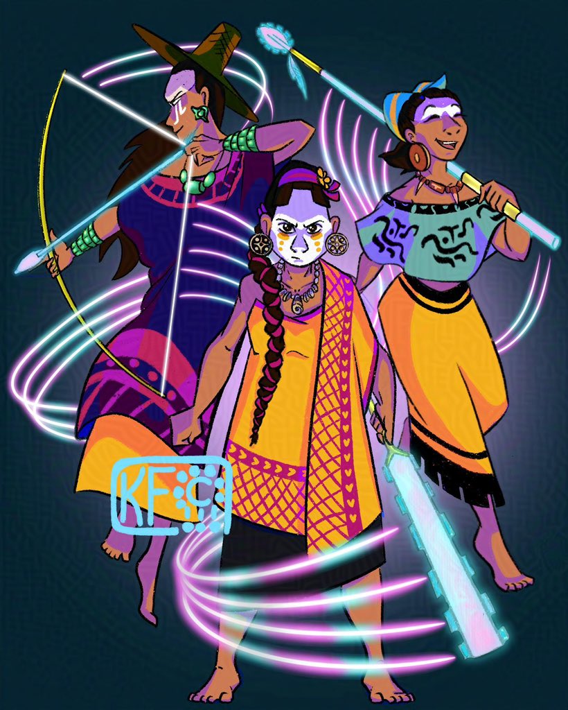 Playing the #KpopDemonHunters track on loop + looking at Classic Maya references = best crossover 💖