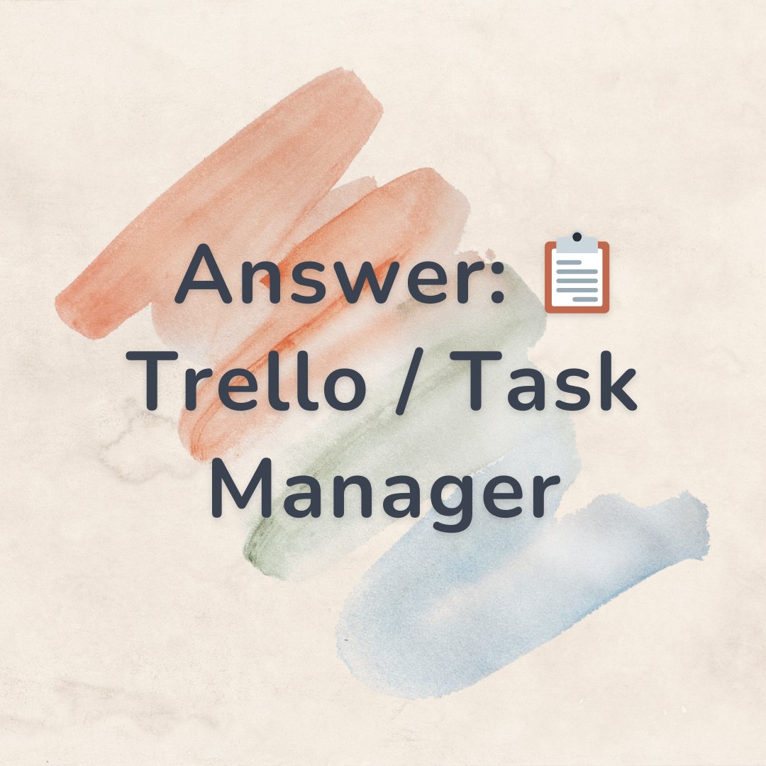 TwistyBrain's tweet image. Answer: 📋 Trello / Task Manager

#Answer #RiddleSolved #TwistyBrain #BrainPuzzle
