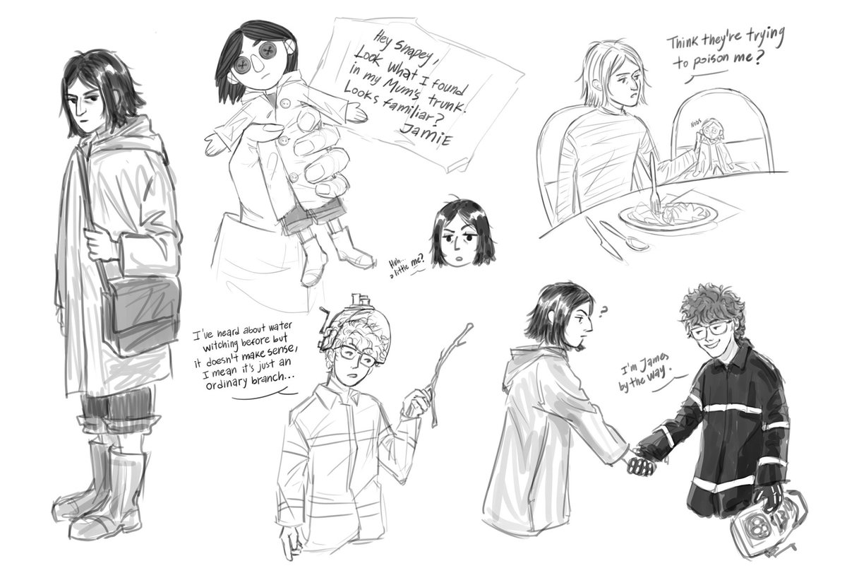 salem ; 🐦⬛ (@sodamnsalem) on Twitter photo its been a while but couldn't stop thinking about <a href="/marauderboness/">Bone🦴 (princechaser & lottieshauna's lawyer)</a> jeverus coraline au soooo here's some little sketches c:
#jeverus #severussnape #jamespotter its been a while but couldn't stop thinking about <a href="/marauderboness/">Bone🦴 (princechaser & lottieshauna's lawyer)</a> jeverus coraline au soooo here's some little sketches c:
#jeverus #severussnape #jamespotter