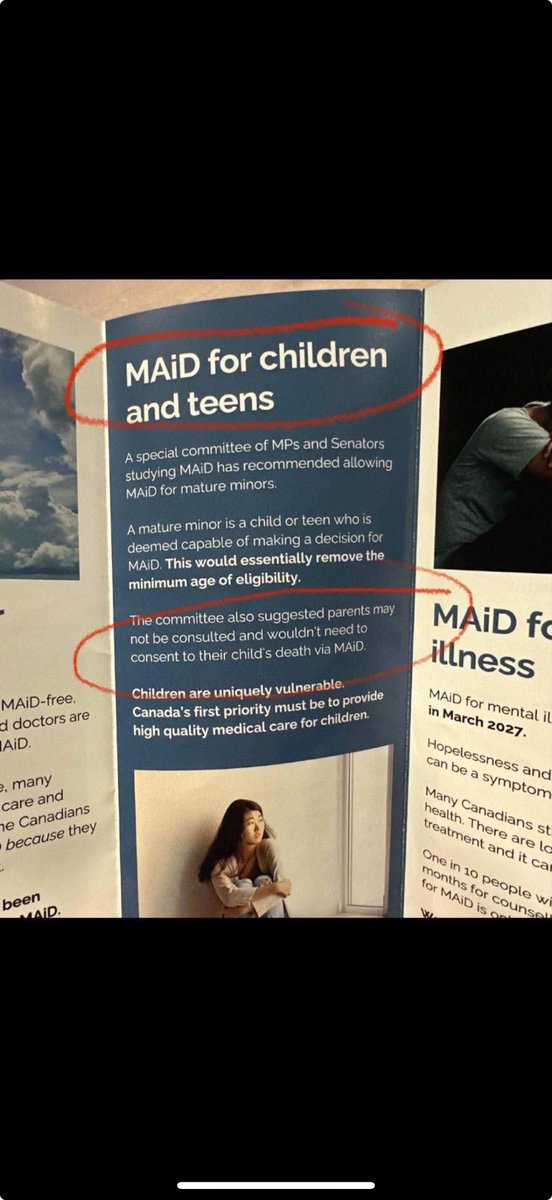 ‘Mature minors’ can go and get themselves euthanised. Only in 2025!! Sick.