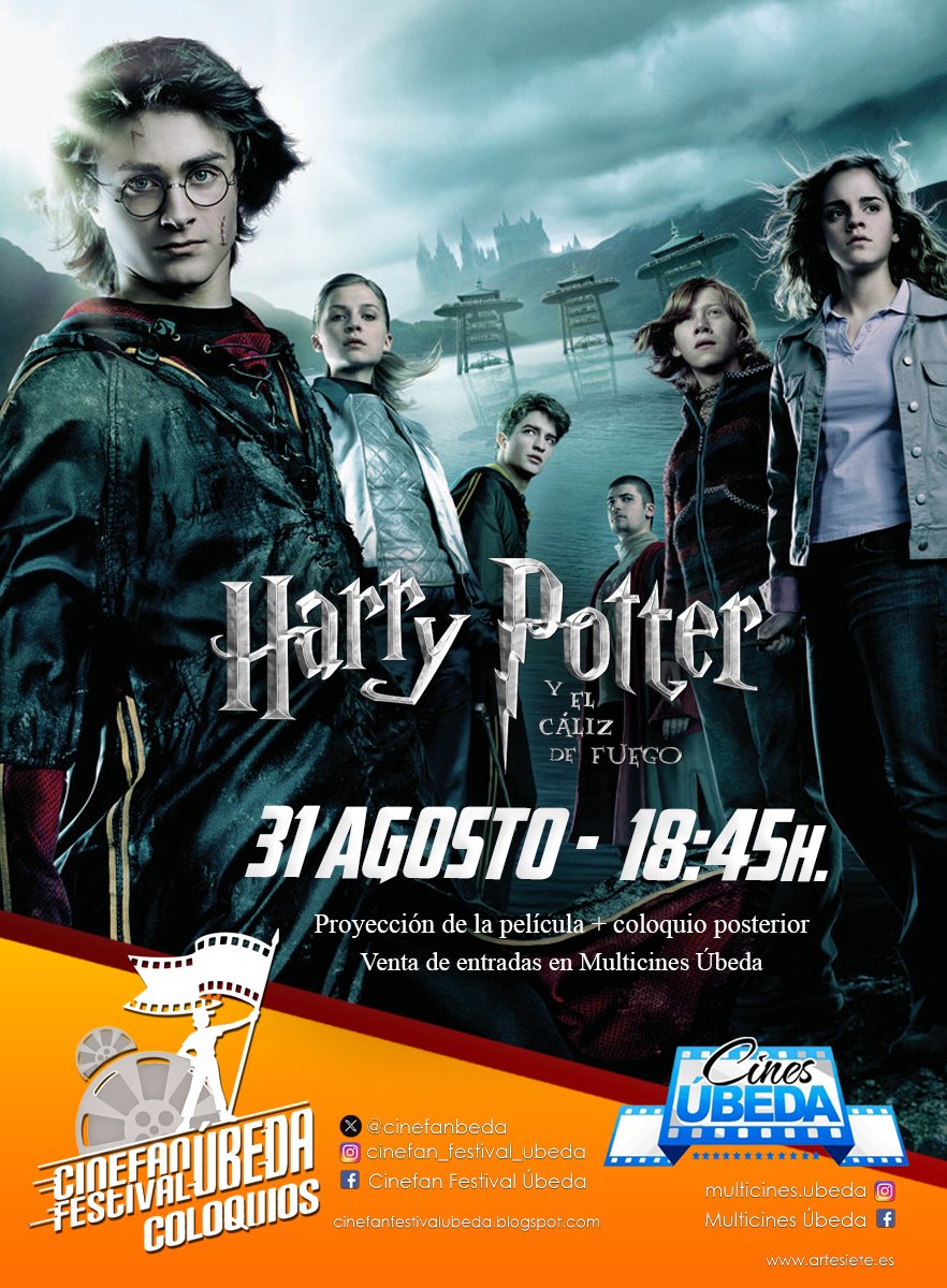 ✨Cinefan Festival y Multicines Úbeda celebran el 20º aniversario de Harry Potter y el Cáliz de Fuego🧙‍♂️

cinefanfestivalubeda.blogspot.com/2025/08/cinefa…

#coloquioscinefan #cinefanfestival #Harrypotter #cinefanubeda