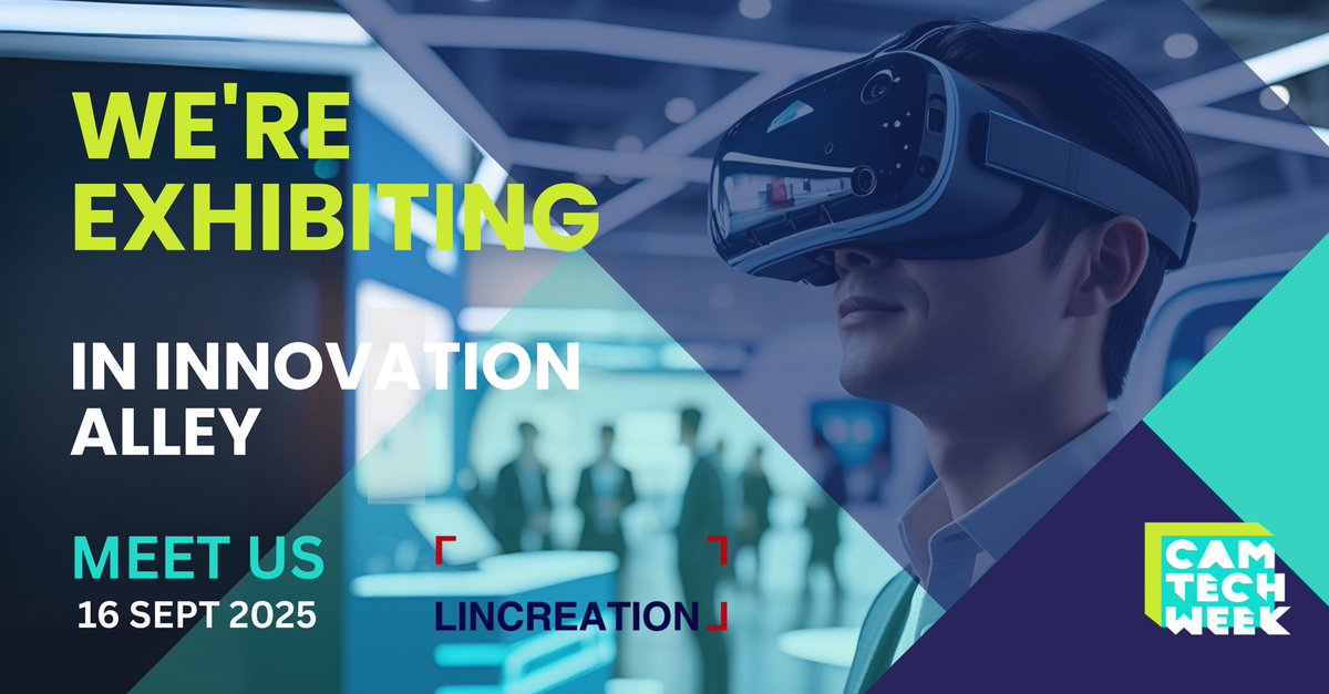 LincreationUk's tweet image. 🔺- We’re thrilled to be part of #Camtechweek 2025!