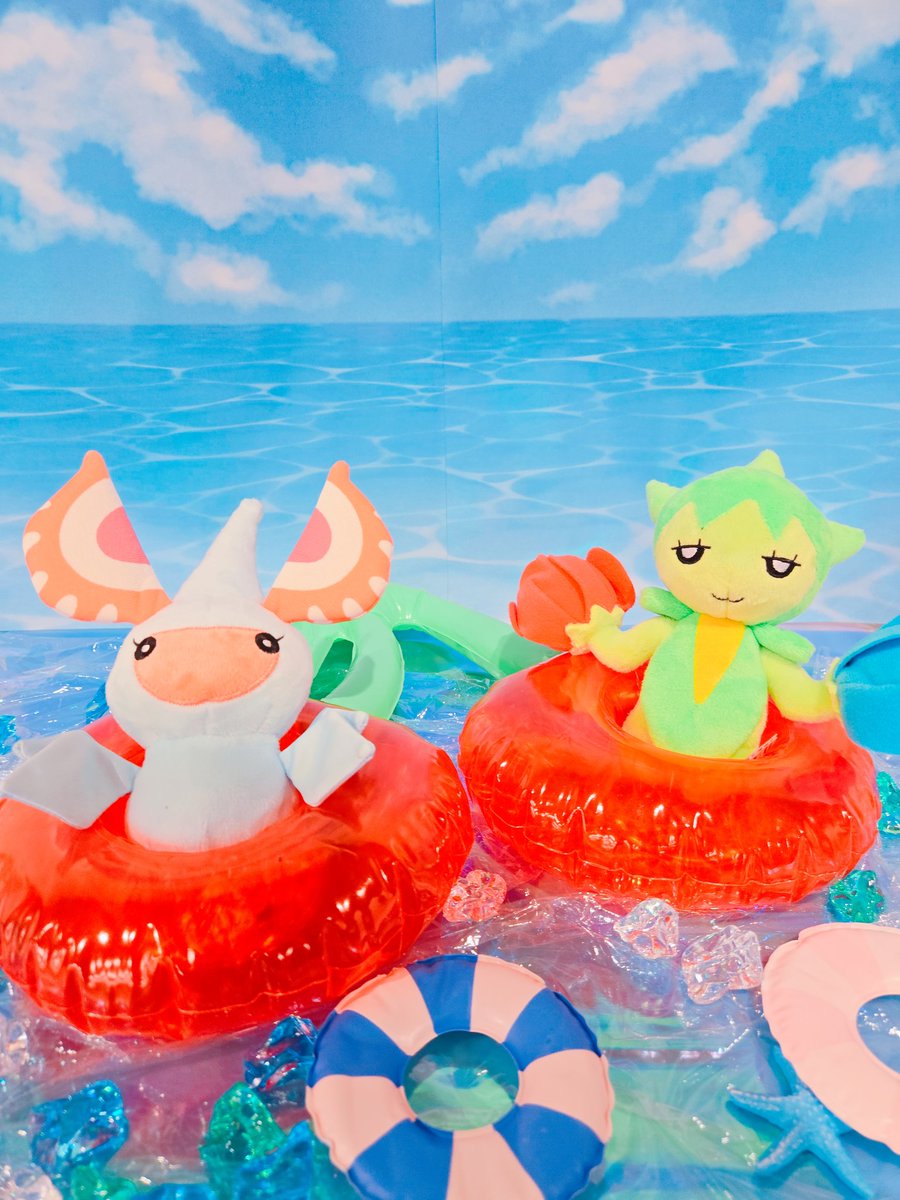 チャレ31のぬい撮りコーナー今回も可愛かったよ~~~🌹🌹☀️🍉🌻🏊