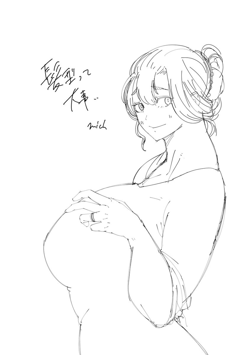 髪型を変えたOC由佳梨さん描こうとしてラフってみたら何か別人になったような気がして。。。
そんなことはない！タケシちゃんと清書しないと承知しないよ‼︎って思った方は👍して下さい🤣💦w