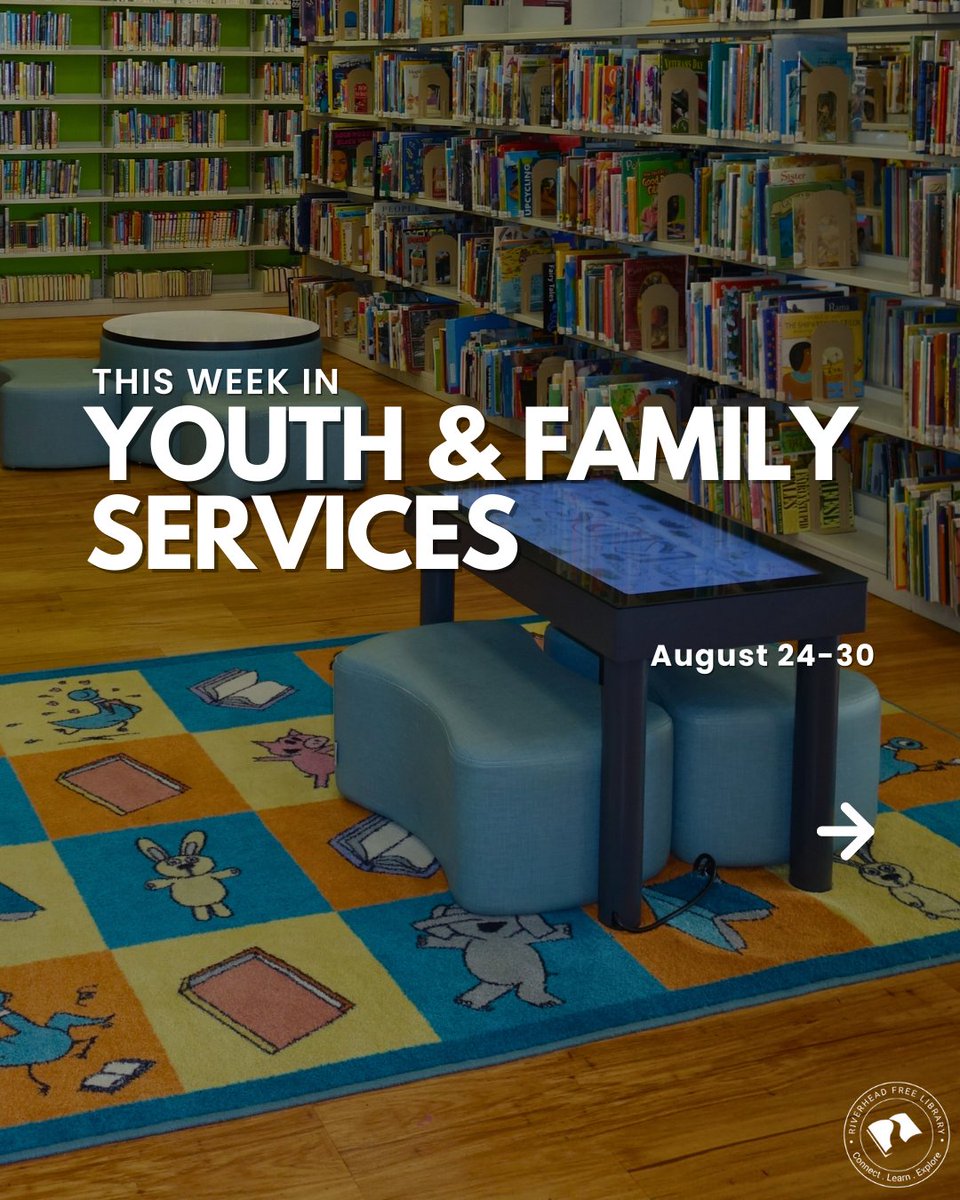 RivFreeLibrary's tweet image. Youth &amp;amp; Family Services has a week full of fun programs! Join us for Parent-Toddler Playtime, Tiny Tunes, Hoop Wall Hangings, and Tabletop Thursdays. There’s something for every age group to enjoy at the library.

#RiverheadFreeLibrary #YouthPrograms #FamilyFun