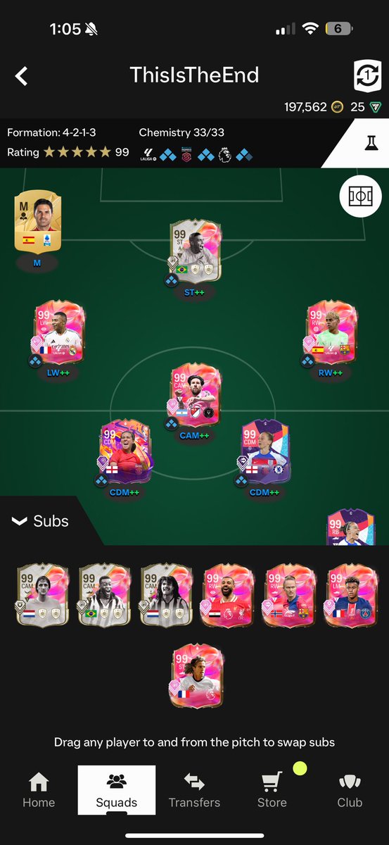 LancerSpins's tweet photo. @unknownnn_X1 use my team for a video lots of good players to use https://t.co/fY3HQMxB6w