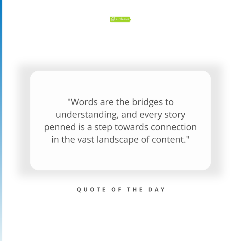 ereleases's tweet image. 🌟 Every word we choose to share is a powerful beacon of connection, lighting the way to understanding in our complex world.   

As you craft your stories, remember: each one is a vital step toward uniting hearts and transcending borders.  

#PowerOfWords #StorytellingMagic