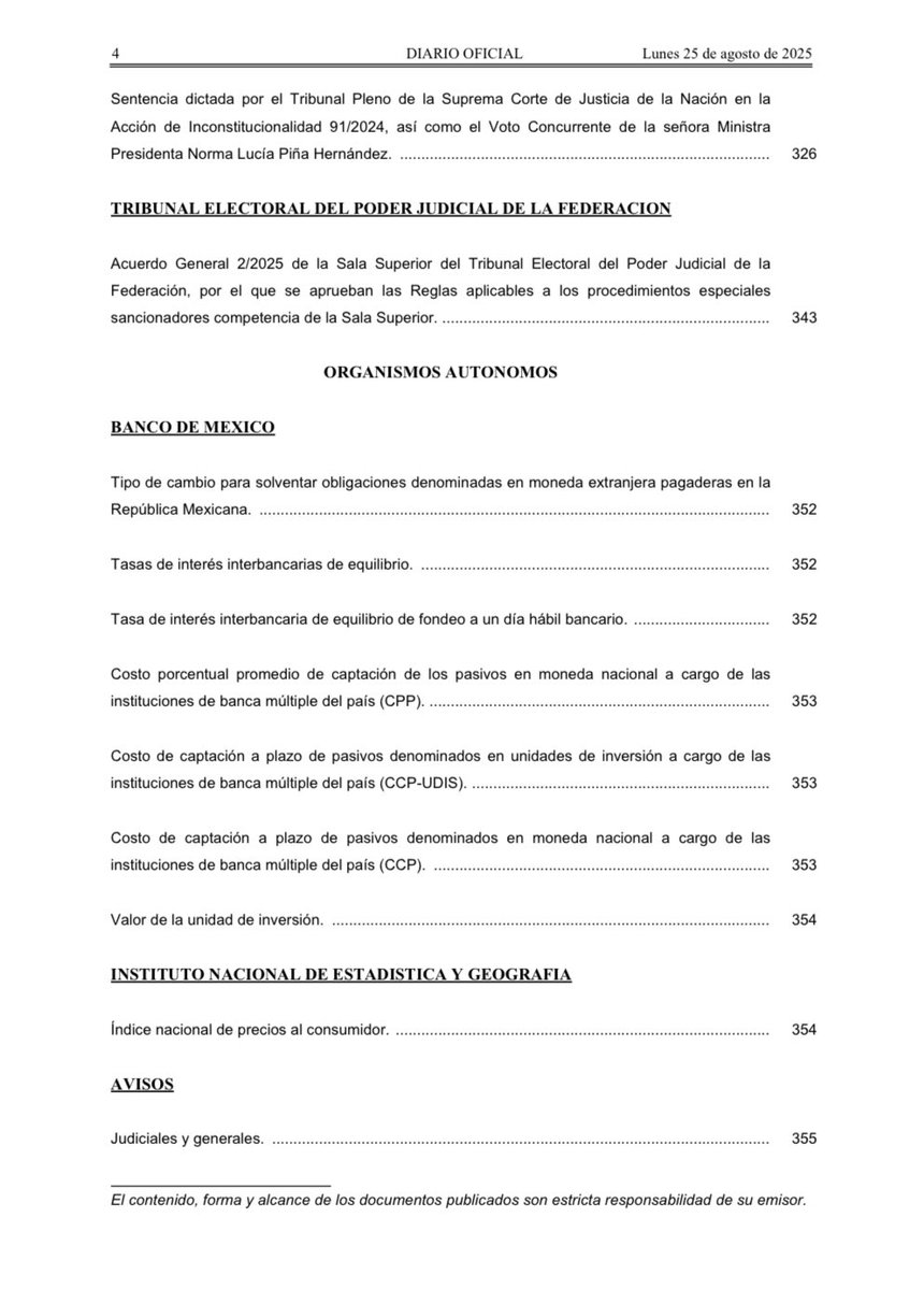 Orden Jurídico Nacional (@ojn_segob) on Twitter photo 📜 Diario Oficial de la Federación <a href="/DOF_SEGOB/">Diario Oficial DOF</a>
25-08-2025 Edición Matutina
👉 dof.gob.mx
<a href="/SEGOB_mx/">Gobernación</a>
.
.
.
#DOF #México
#25DeAgostoDe2025
#OrdenJurídicoNacional
#OJN 📜 Diario Oficial de la Federación <a href="/DOF_SEGOB/">Diario Oficial DOF</a>
25-08-2025 Edición Matutina
👉 dof.gob.mx
<a href="/SEGOB_mx/">Gobernación</a>
.
.
.
#DOF #México
#25DeAgostoDe2025
#OrdenJurídicoNacional
#OJN