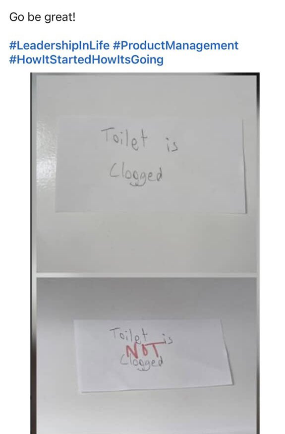 How my massive 💩 taught my son about product management 

#MadeUpKidMonday #bestoflinkedin