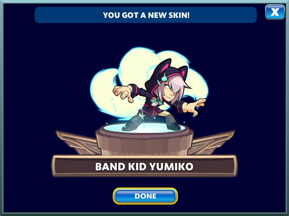 thank you <a href="/Ubisoft/">Ubisoft</a> for the new <a href="/Brawlhalla/">Brawlhalla</a> yumiko skin! it's sick