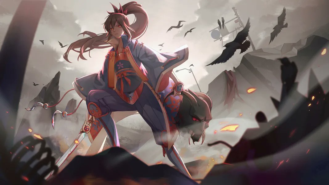 Rising from the ashes ready to conquer the darkness ⚔️🔥 #AnimeArt #WarriorSpirit #FantasyWorld #EpicBattle