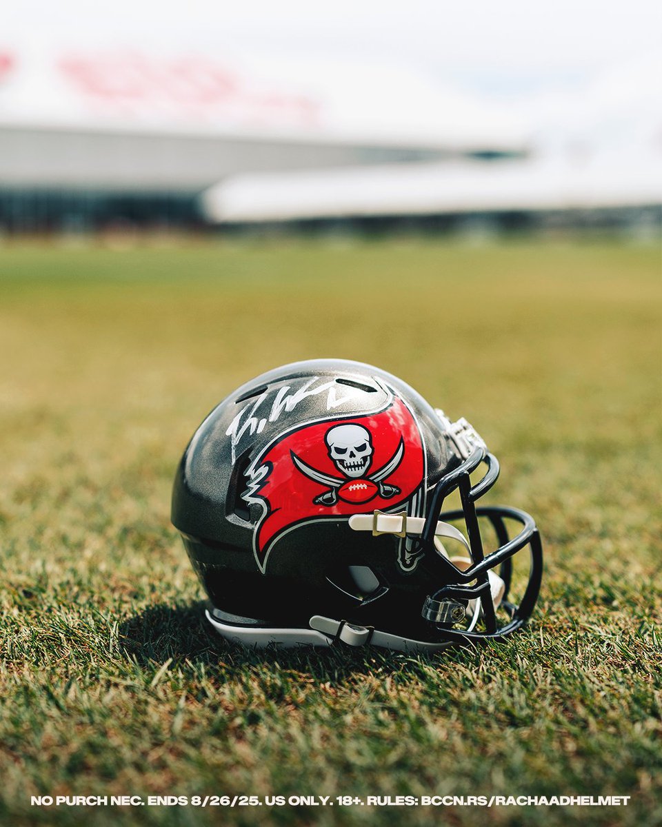 Tampa Bay Buccaneers (@buccaneers) on Twitter photo Who wants a signed <a href="/Chaad_1/">Rachaad White 1️⃣</a> mini helmet to start the week?
🚨 Repost, like and follow for a chance to win 🚨 Who wants a signed <a href="/Chaad_1/">Rachaad White 1️⃣</a> mini helmet to start the week?
🚨 Repost, like and follow for a chance to win 🚨