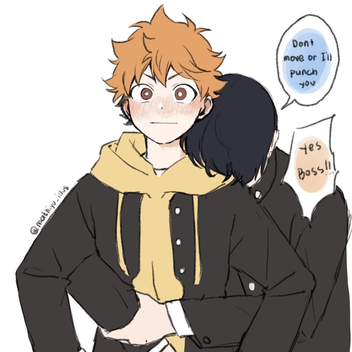 mathiyu_illus's tweet image. Long time no post. So here is a little kagehina🎉
#影日 #kagehina