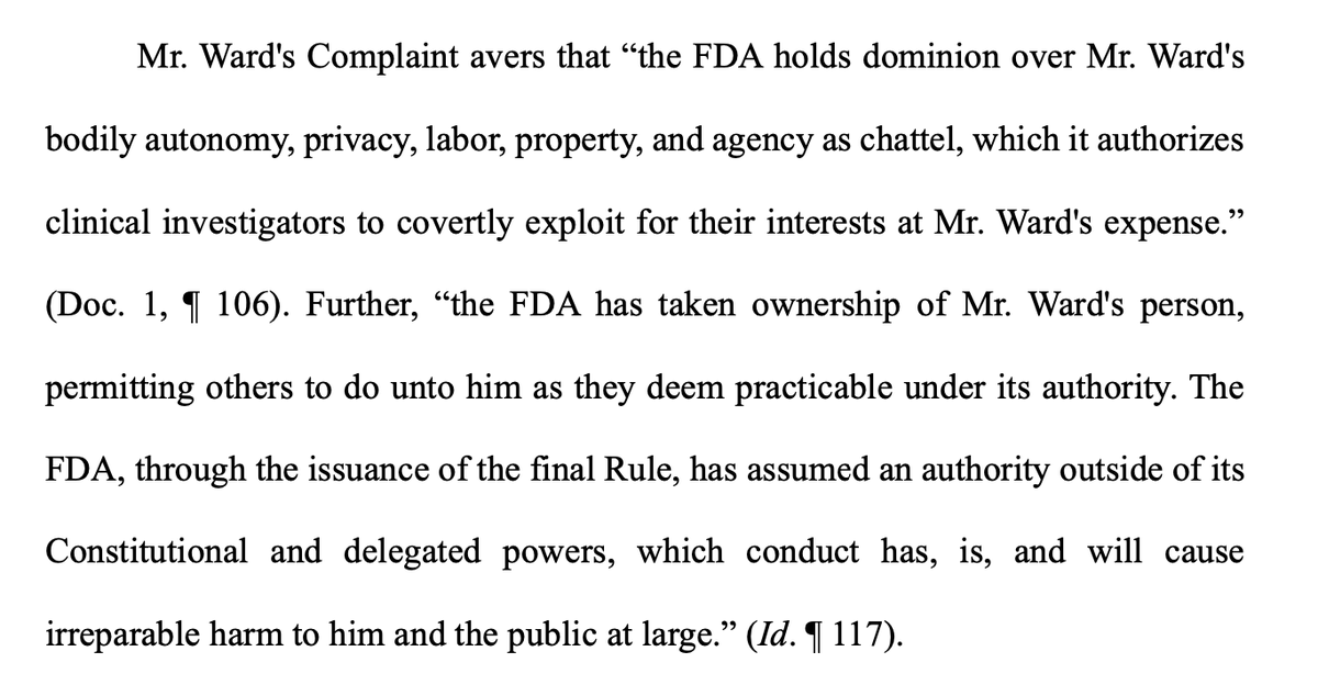 GodsRiddles's tweet photo. SHOCKING-The FDA, under 21 C.F.R. § 50.22  HAS claimed dominion over your life, as its property, authorizing members of society to experiment on your body in secret. The biggest story in the history of this Nation. You can follow the case at https://t.co/Apn2ZRfJv8 Share Widely.