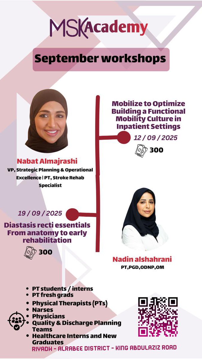 تعلن أكاديمية مسك عن دورات شهر سبتمبر 

للتسجيل و الاستفسار 

linktr.ee/mskcaresa1

#علاج_طبيعي