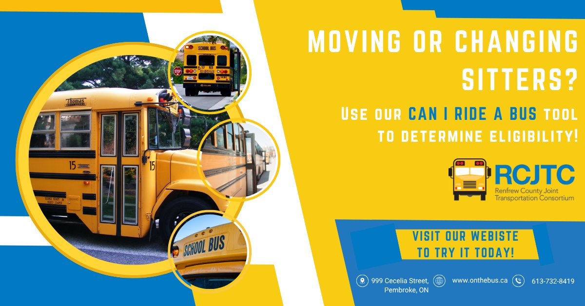 Moving or changing sitters? RCJTC has you covered!🚌 Use our Can I Ride a Bus tool to determine if you're eligible for a bus!  #RCJTC #BusEligibility