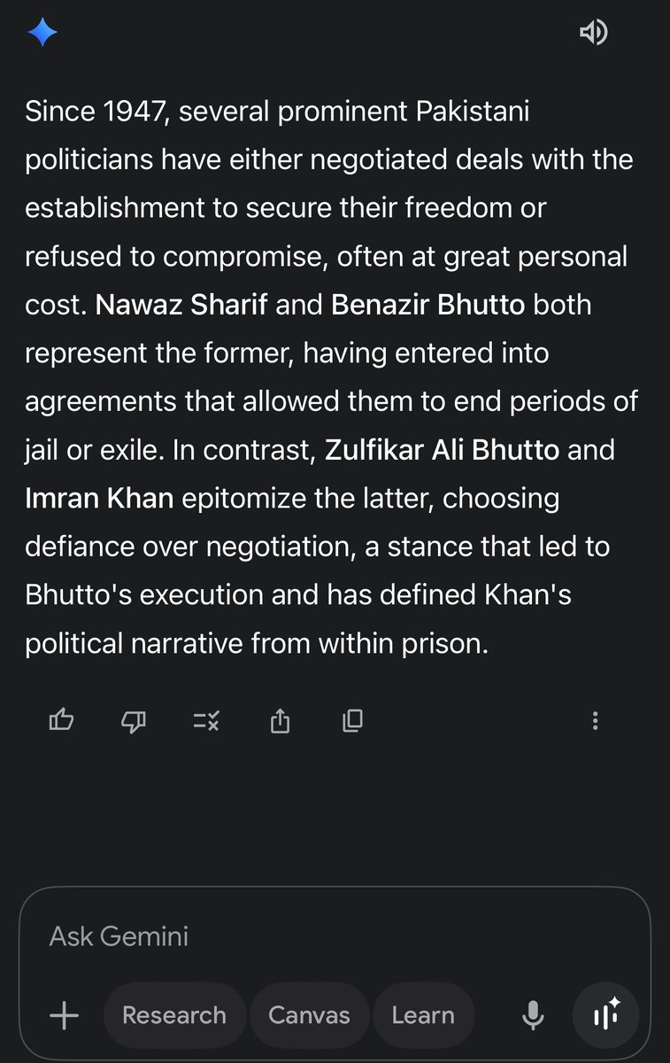 UAbbasiX's tweet image. Since 1947, which prominent Pakistani politicians have negotiated deals with the establishment to secure their release from jail or exile, and which leaders refused to compromise?
#ImranKhanForPakistan