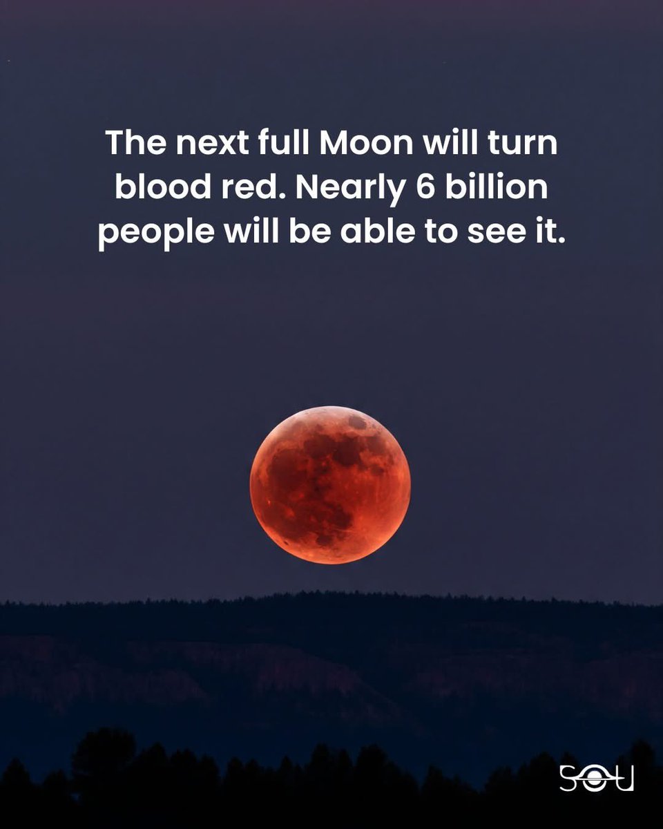 EdmondHWollmann's tweet image. You will be feeling the eclipse at 15 #Pisces/Virgo for 6 months.
🌕 Mark Your Calendars! 👇🏻
On September 7–8, 2025, the skies will host one of the most widely visible total lunar eclipses in human history—and nearly 7 billion people will be within view of this celestial marvel!
