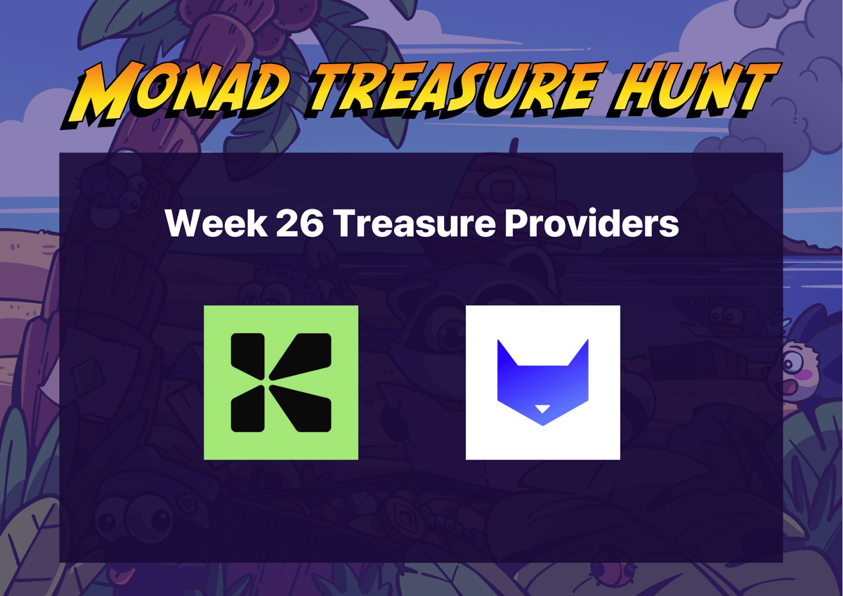 Week 26 – LOOTGO x MONAD TREASURE HUNT

Featuring: <a href="/KuruExchange/">Kuru</a> &amp; <a href="/MortalCK/">Mortal</a>

The hunt kicks off this Thursday, Looties ! 🏃‍♂️
Step into the real world, uncover nearby lootboxes, and bag epic treasures from the Monad ecosystem!

Meet the new frens:
<a href="/KuruExchange/">Kuru</a> — A fully on-chain,