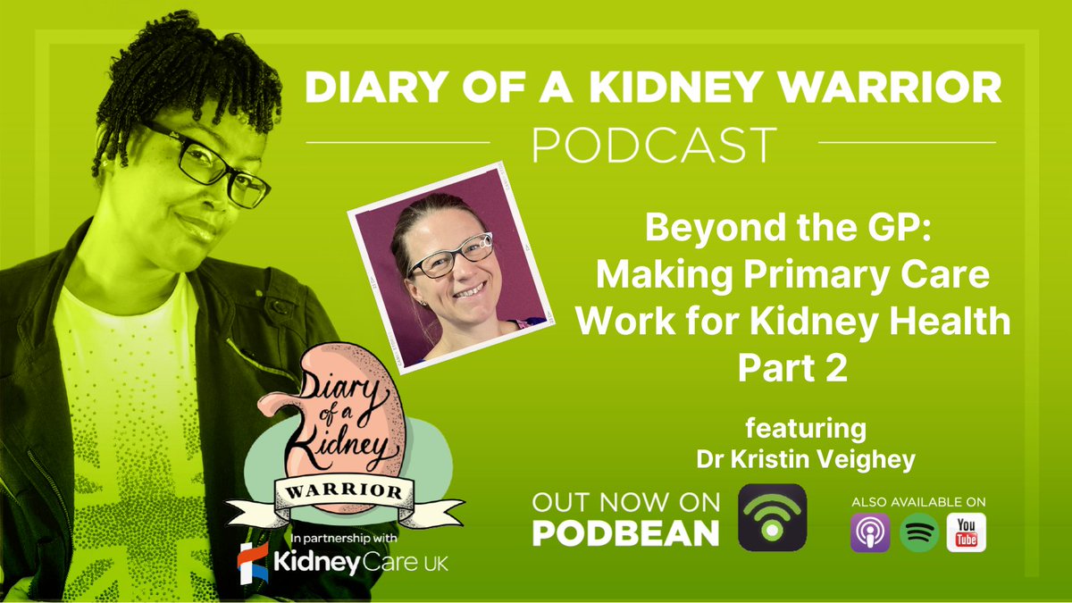 <a href="/NHSEngland/">NHS England</a> 🚨NEW: #diaryofakidneywarriorpodcast Ep.141
Did you know a urine test can show kidney problems years before a blood test?💡
Join Dr. Kristin &amp; Dee for Part 2 of Beyond the GP
🎧Listen here: linktr.ee/diaryofakidney…

#CKD #KidneyHealth #ChronicKidneyDisease #PrimaryCare
