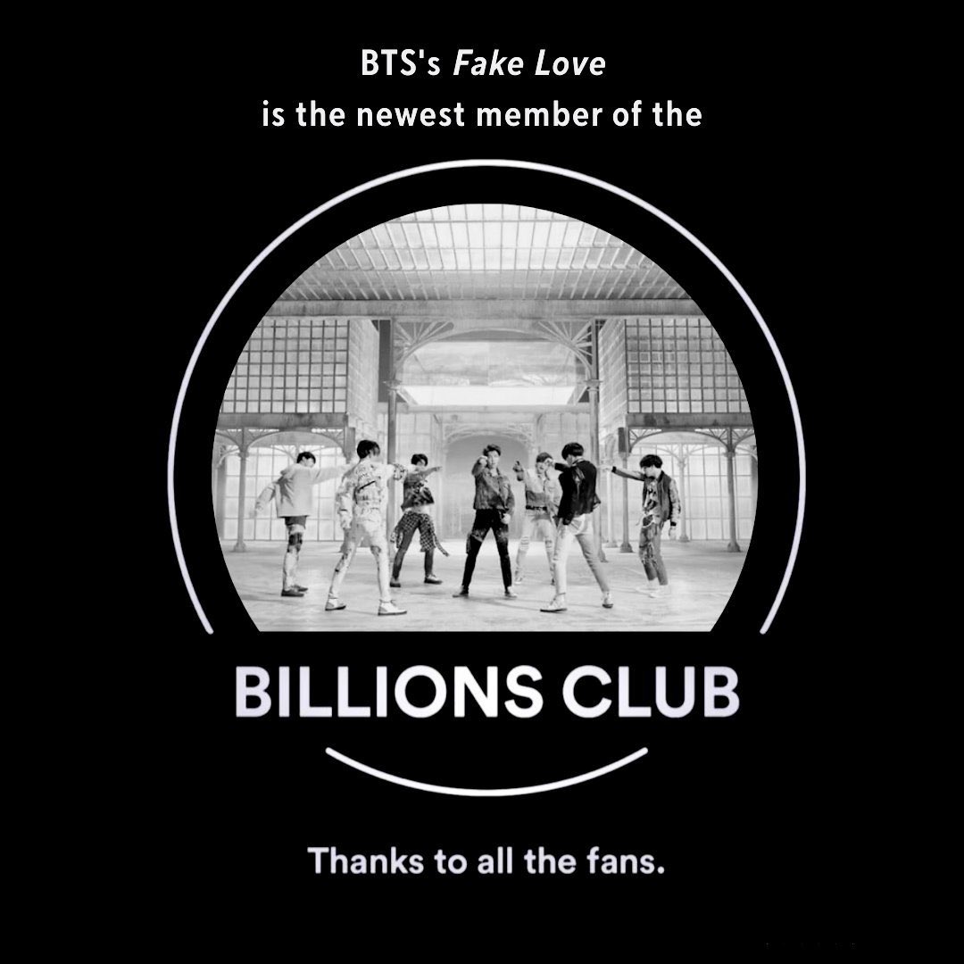 El día de hoy se hizo historia una vez más! 🥳💜

CONGRATULATION BTS
CONGRATULATIONS JUNGKOOK
#FakeLove1B 
#BTS1BSpotify 
#FakeLove1Billion
#3D1Billion 
#BILLIONKOOK