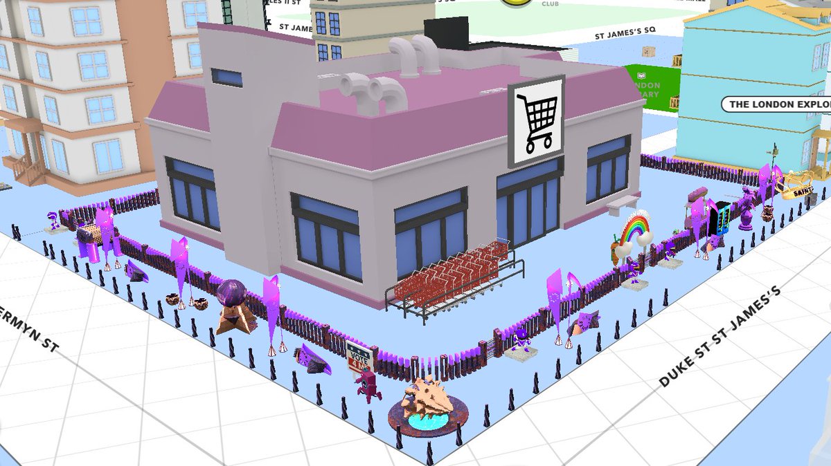 Looks like <a href="/up_saint_james/">Saint James</a> is going full purple for the Service Structure Decor Challenge in #UplandMe ! 
Very good job my friend Nociphe!

📍21 Duke Street Saint James's, London