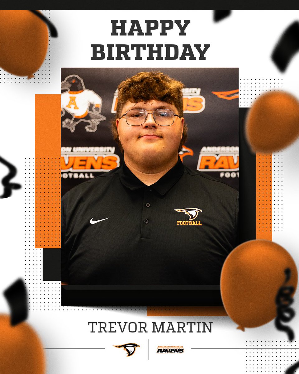 Join us in wishing a Happy Birthday to Freshman Offensive Lineman, Trevor Martin🎉🥳 🎂