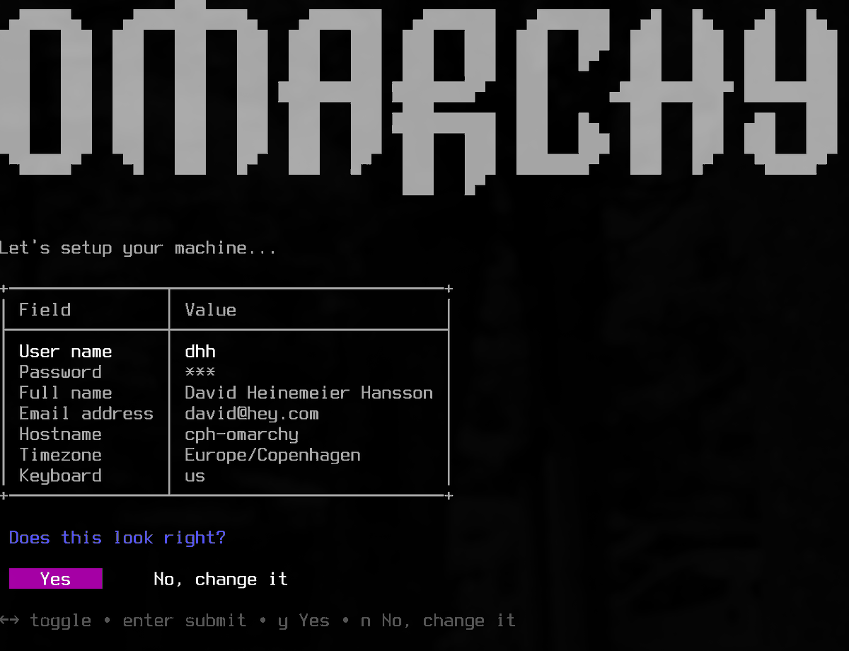 dhh's tweet image. Omarchy 2.0 is ready!! New ISO, AUR-free installation, Chrome micro-fork, Starship prompt, new icon, and 400 other changes from 45 committers 🤘 github.com/basecamp/omarc…