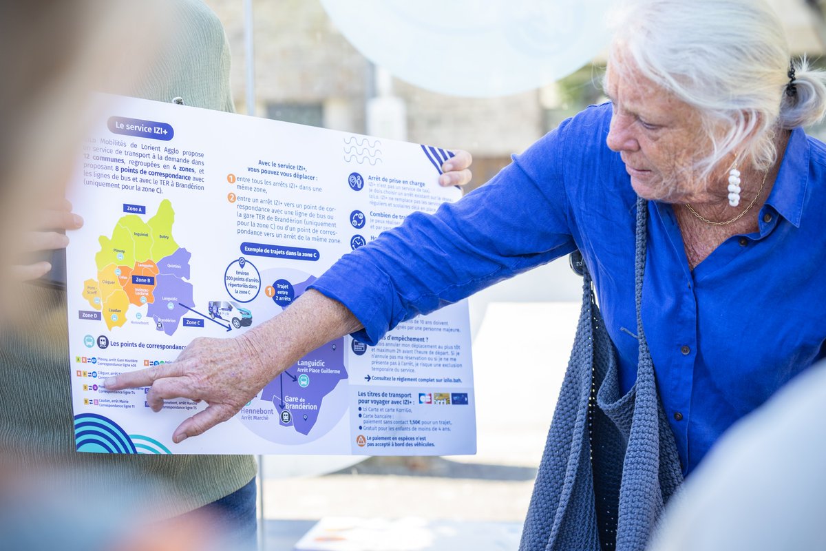 🚌 Lorient Agglo poursuit le renforcement de son offre de Transport à la demande
✅ Avec la mise en place d’un nouveau dispositif expérimental baptisé Izi+
🚏 À compter du 3 novembre 2025 dans 12 communes du nord du territoire

+d'infos 👉 l-a.bzh/28b3f