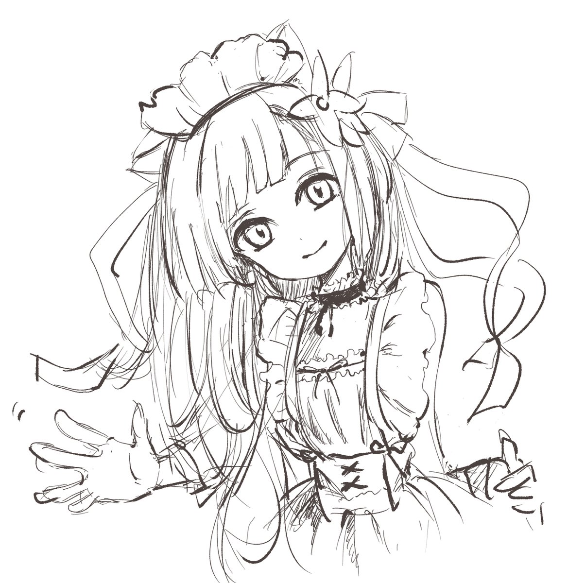 ちゃんとメイドよぞらさんも描こうとは
思ったんですけどねバランスが難しくて。
没りました