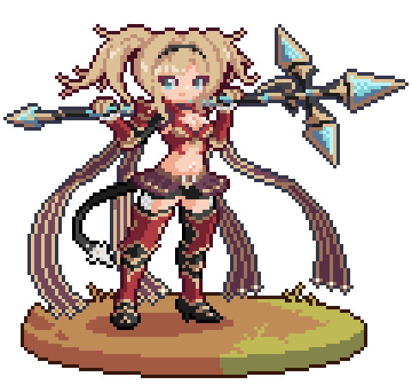 Je me suis mit au pixel art y a pas longtemps o/
#GranblueFantasy #zeta
