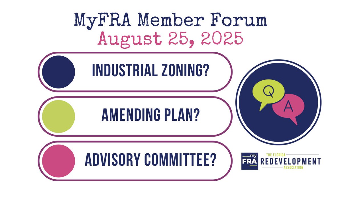 FLRedevel's tweet image. conta.cc/4mAWE4G
MyFRA Forum for August 25 - new questions and answers - join in and help fellow members!
#redevelopmentworks