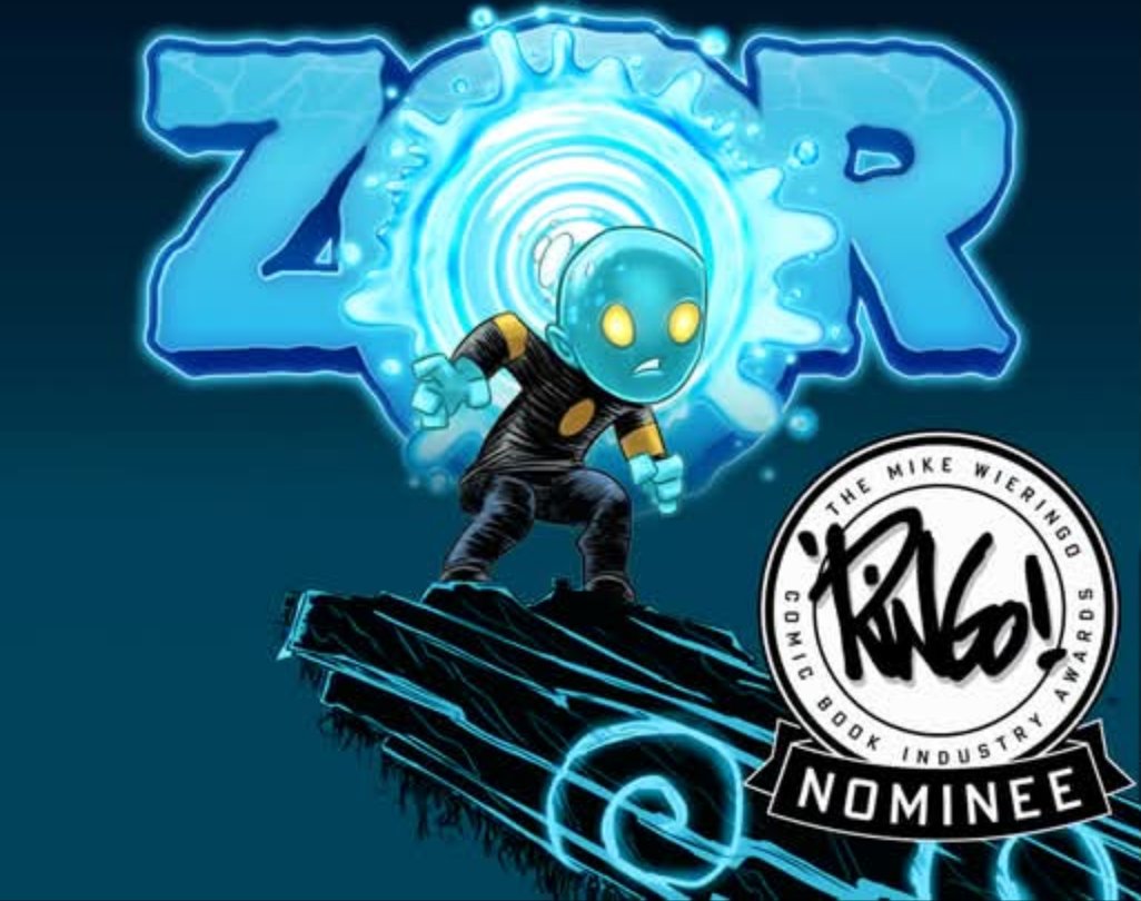 Potchak's tweet image. Have you created or worked on a comic book? We are asking for your help in voting for ZOR for the Ringo Award for Best Kids Book.

Help us prove that sometimes the grandest stories happen in the tiniest of places.