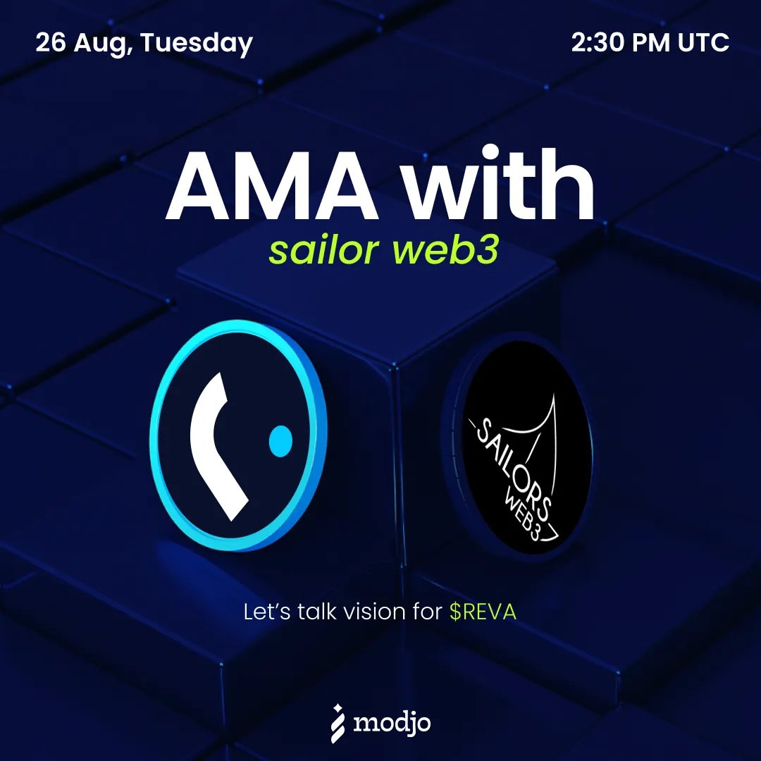 Reveel (@r3vl_xyz) on Twitter photo We’re going live with <a href="/sailorsweb3/">Sailors Web3</a>
📅 26 Aug
⏰ 2:30 PM UTC
What’s on the table:
– Why Reva AI exists
– The $REVA token vision
– How to join the ecosystem
Turn on 🔔 you don’t want to miss this one We’re going live with <a href="/sailorsweb3/">Sailors Web3</a>
📅 26 Aug
⏰ 2:30 PM UTC
What’s on the table:
– Why Reva AI exists
– The $REVA token vision
– How to join the ecosystem
Turn on 🔔 you don’t want to miss this one
