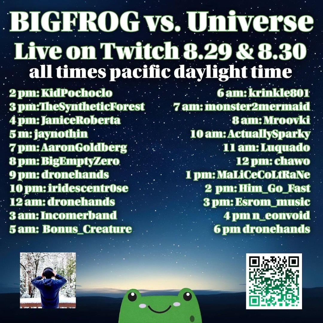 bigemptyzero's tweet image. This Friday I'll be playing with some great artists 👀