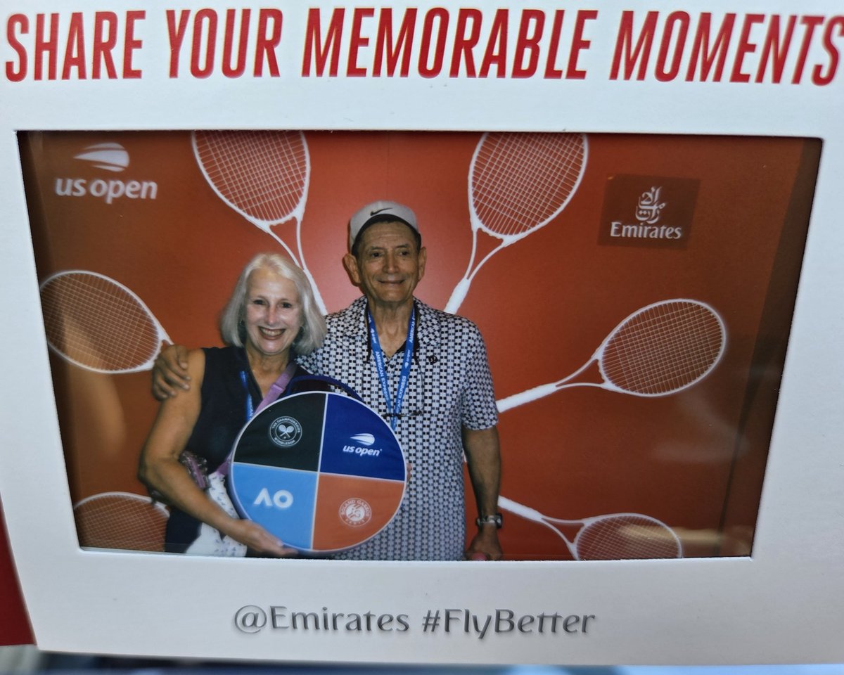 Thank you <a href="/emirates/">Emirates</a> #flybetter  for my seat cushion to make my <a href="/usopen/">US Open Tennis</a> experience more comfy❤️