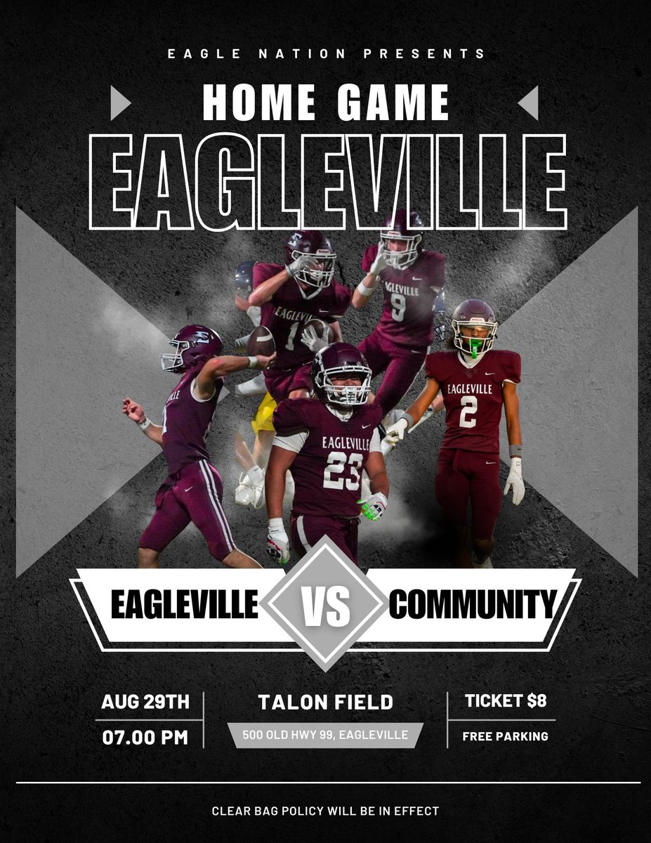 GAME WEEK, EAGLES! 🦅🔥 Another HOME game is here — let’s PACK the stands, get LOUD &amp; show our boys that Eagle pride! 💛🏈 #FridayNightLights #EagleNation #BringTheNoise $5kfridays #fn5gl #sweepstakes <a href="/TMobile/">T-Mobile</a> <a href="/eaglevilleath/">Eagleville Eagles</a>