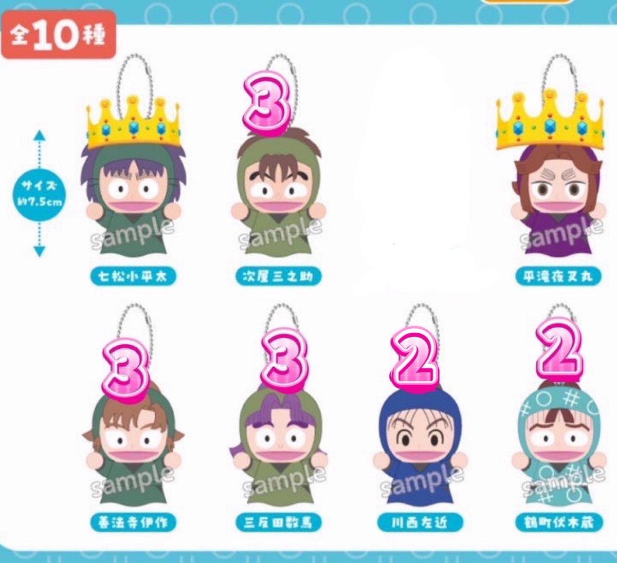 a*様 忍たま乱太郎 指人形マスコット 保健委員会