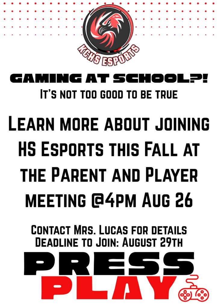 ESports informational meeting Tuesday!
