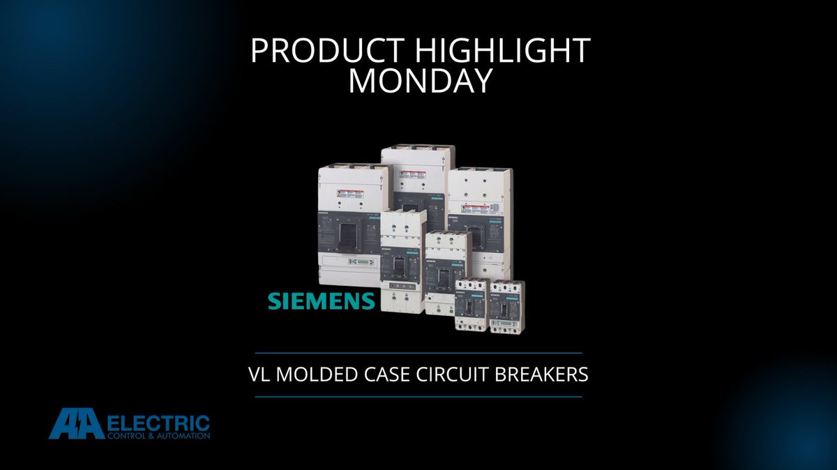 AAElectric's tweet image. Product Highlight Monday is here! Today we are highlighting Siemens&apos; SIRIUS VL Molded Case Circuit Breakers. Compact and modular design configurable to suit a wide range of ratings and applications. Connect with us to learn more! #SIEMENS #ProductHighlightMonday #distributors