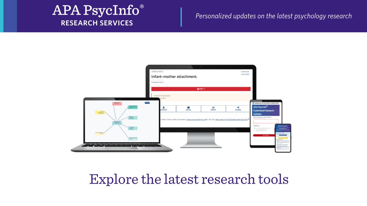 APA_Databases's tweet image. APA #PsycInfo research services are your personal #psychology research assistant. Discover the latest features to support and enhance research discovery, including Semantic Search, Author Info Pages, and more: bit.ly/4ldhGVo