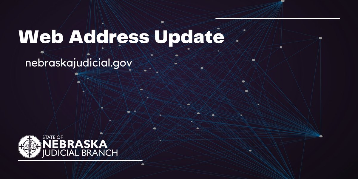 The Nebraska Judicial Branch has updated its official website address. Please note the new URL: nebraskajudicial.gov. The previous address, supremecourt.nebraska.gov, is no longer the primary site. nejudicial.com/45Oclya