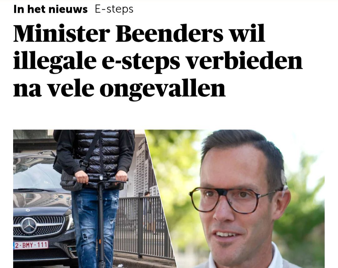 VermeylenS's tweet image. Illegale steps zijn al verboden. Net als illegale drugs. Enz … #logica