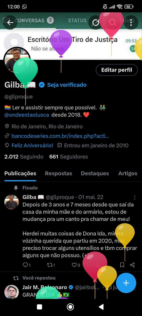 gilproque's tweet image. E subiram os balões!
3.7 de muita luta e volta por cima!