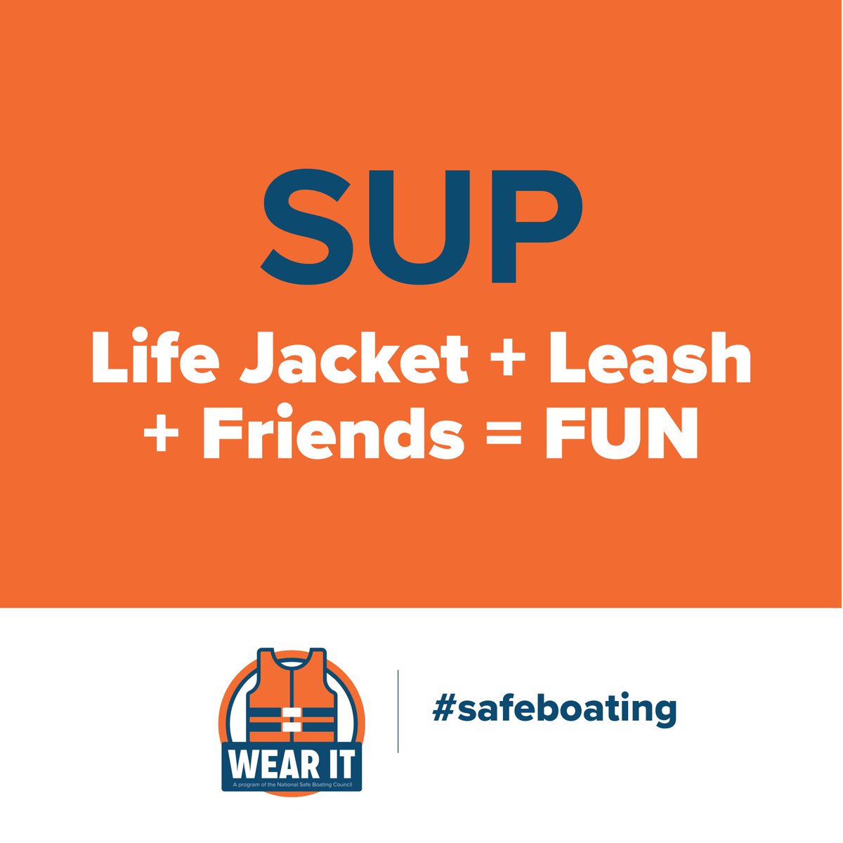 ✨ PRO-TIP! ✨ Paddlers, make sure to wear a life jacket and leash appropriate for your venue when using a standup paddleboard.

#safeboating #paddlingtips #summervibes