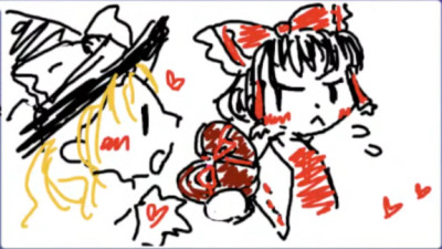 //Not giving that post attention. I’ll just plop this yuri drawn by ZUN down