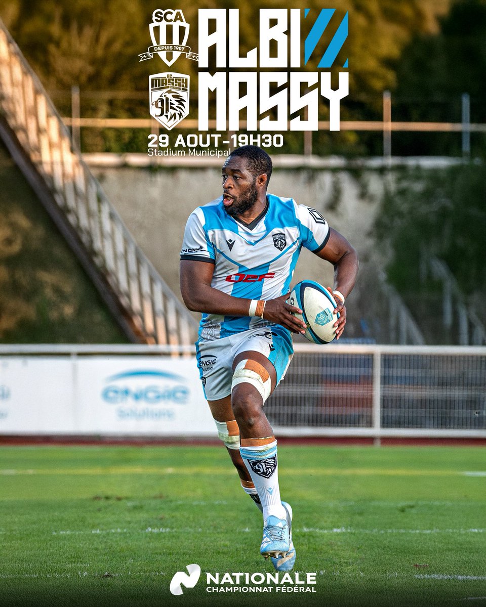 🔜 Albi !

Ce vendredi à 19h30 nos bleus et noirs se déplacent sur la pelouse d’Albi pour la 2e journée de #Nationale ! 🔵⚫️

Vous ne pouvez pas faire le déplacement ? Pas d’inquiétude soutenez les massicois derrière votre écran le match sera sur YouTube ! 🎥

Allez Massy ! 🦁
