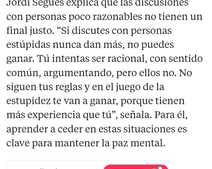 🐽Mr Lechón🐽 (@carallochosco) on Twitter photo 📇#FlashNews📇
#Scans via <a href="/LaVanguardia/">La Vanguardia</a>
Hay que ser selectivos con las batallas, a veces resulta más provechoso tener paz que llevar la razón
#desarrollopersonal #psicología #comunicación #dialéctica 📇#FlashNews📇
#Scans via <a href="/LaVanguardia/">La Vanguardia</a>
Hay que ser selectivos con las batallas, a veces resulta más provechoso tener paz que llevar la razón
#desarrollopersonal #psicología #comunicación #dialéctica