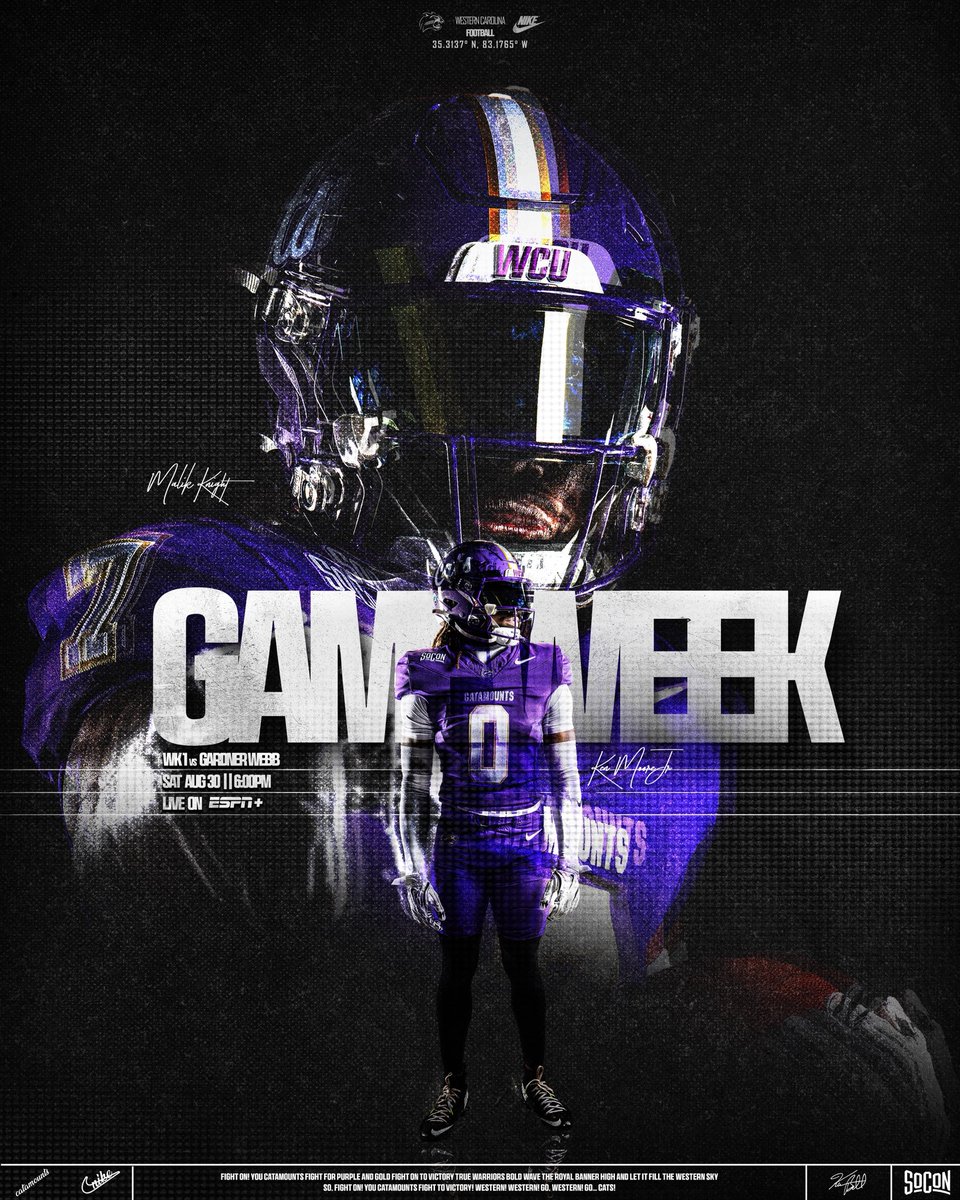 Western Carolina Football (@catamountsfb) on Twitter photo you heard right… it’s game week. 
#NoExcuses » #LOTE you heard right… it’s game week. 
#NoExcuses » #LOTE
