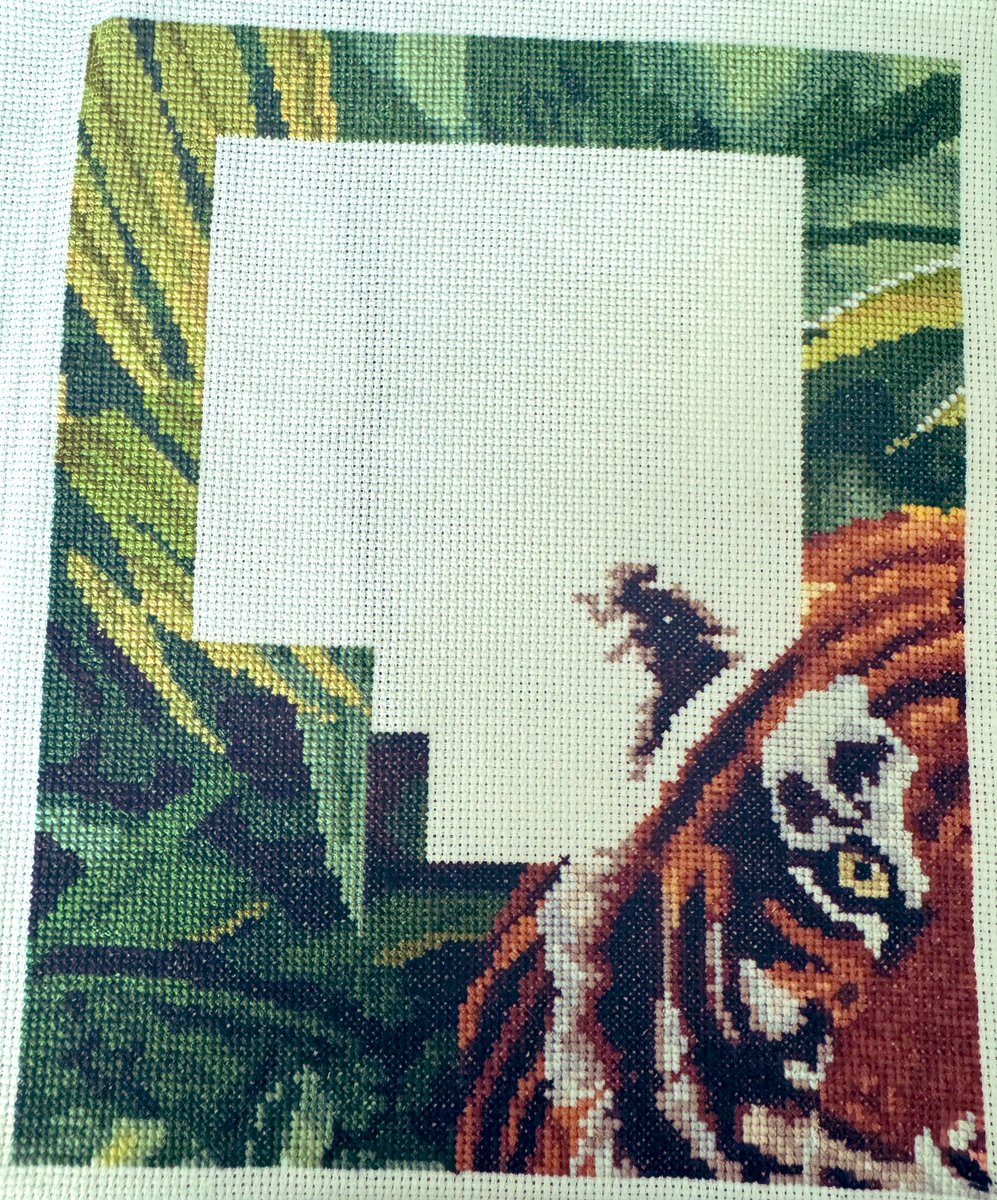 MrThreadStitch's tweet photo. 105 more stitches today in the sunshine ☀️

#Tiger #Stitching #Sewing #crossstitchpattern https://t.co/aHvRQbEhLz